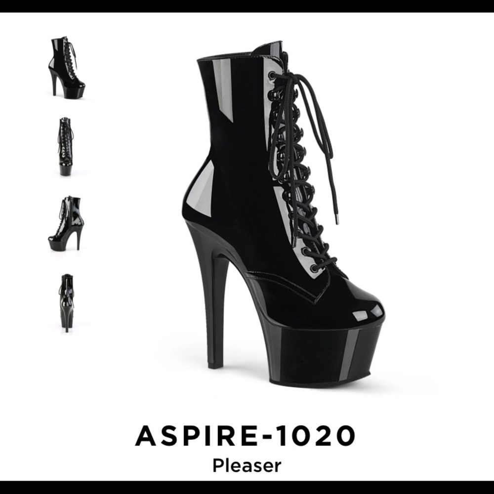 Pleaser Aspire 1020 platform Boot Black size 11